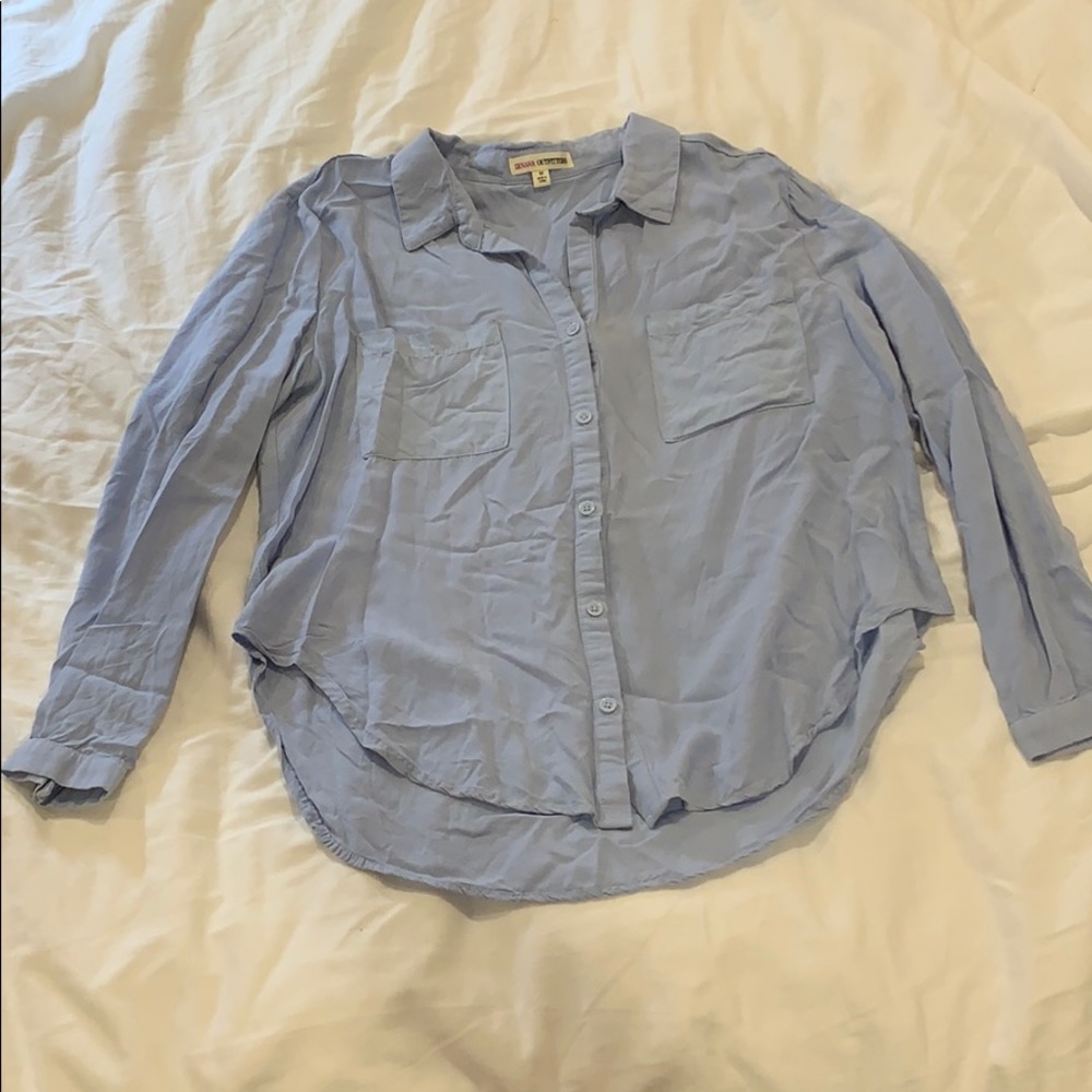 Collared Long Sleeve Top
